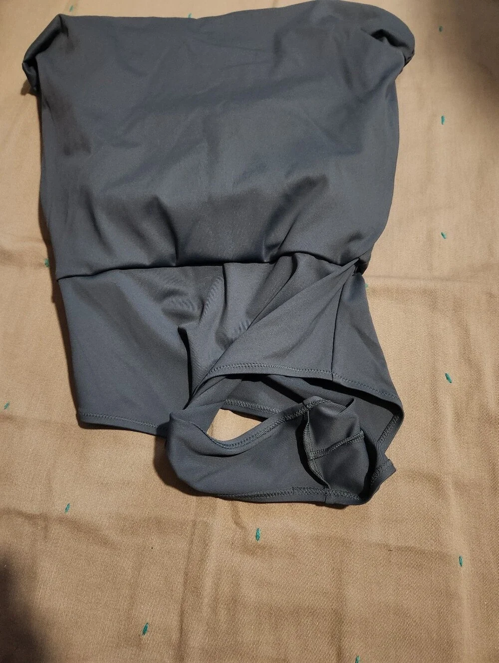 SKIMS Sculpting Swim Ruched One-Piece Suit Gray Sz Medium